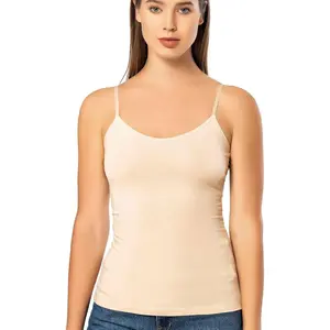 Spaghetti Strap Camisole Tank Tops for Women, Basic Slim-Fit Cotton Cami UndershirtsGift.