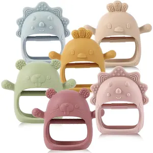 Baby Teething Toys, Teething Toys, Teethers  Babies 3-6 Months, Baby Chew Toys, BPA Free Teether Mitten with Soft Texture  Sensory Exploration and Itching Teething Relief