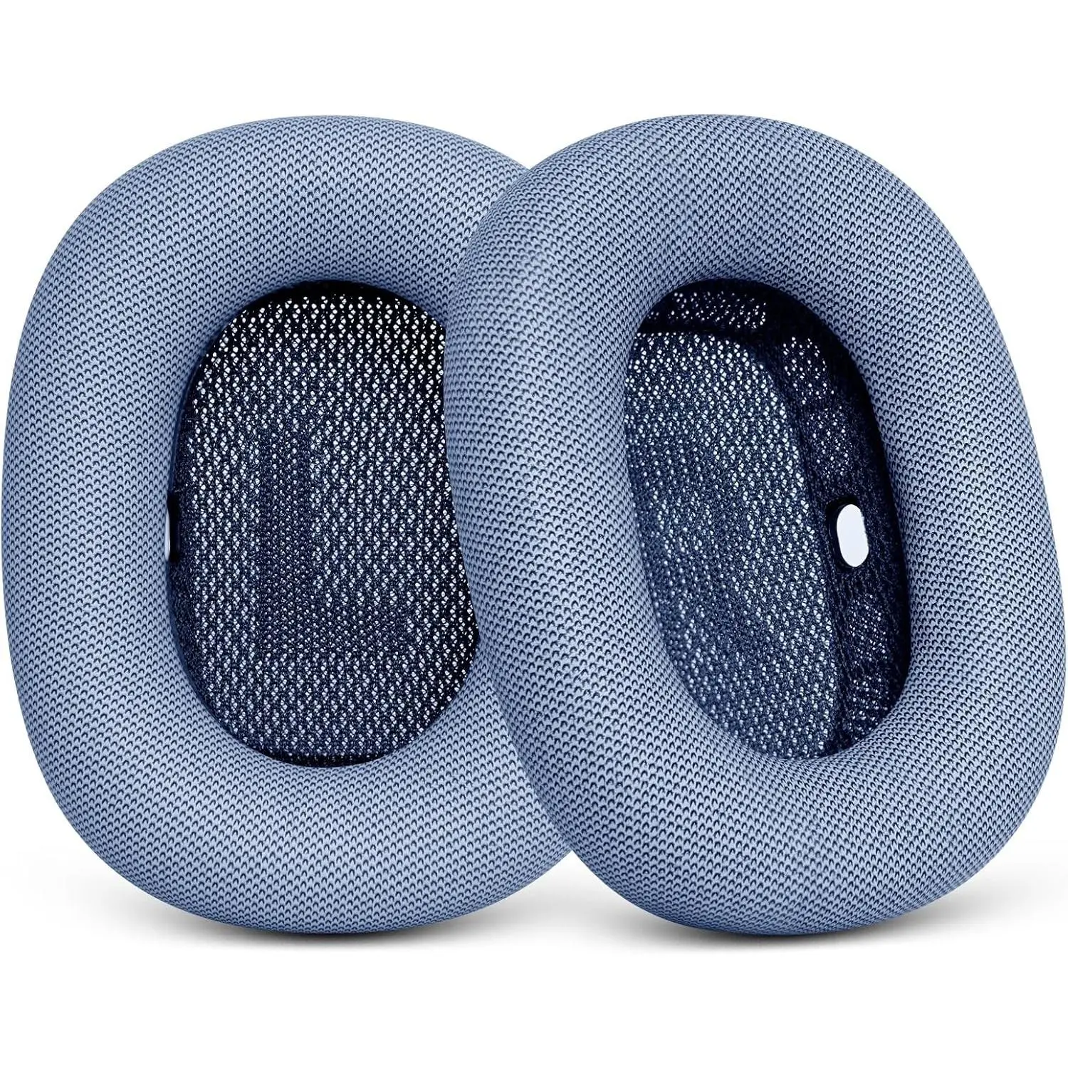 Replacement Ear Cushions for AirPods Max - Upgraded Ear Cups for Apple Headphones - Earpad Cover with Silicone Gel Memory Foam (Blue)