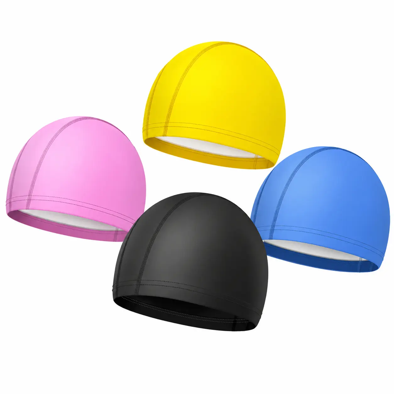 Premium Silicone-Free Swim Cap for Adults with Extra-Long Hair – Stretchable, Waterproof, Ear-Covering Design for Comfortable Fit, Unisex Use, Ideal for Frequent Swimmers and Aquatic Training
