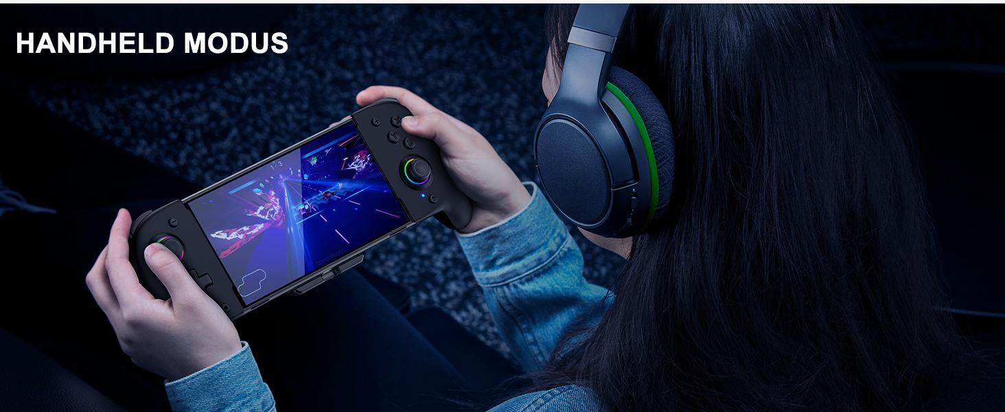 Joypad Controller for Nintendo Switch/OLED, One-Piece Ergonomic Switch Controller With 9 Lights Color, Wireless Switch Remote for Those Who Prefer Handheld Mode,Black Joypad Controller for Nintendo Switch/OLED, One-Piece Ergonomic Switch Controller With 9 Lights Color, Wireless Switch Remote for Those Who Prefer Handheld Mode,Black