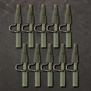 Heavy Duty Fishing Lead Clips Set: Quick-Change Corrosion-Resistant Design, High-Sensitivity Sinker Holder for Multi-Water Use. Eco-Friendly Non-Toxic Terminal Tackle, Essential Carp Fishing Accessory with Durable Anti-Rust Line Clips.