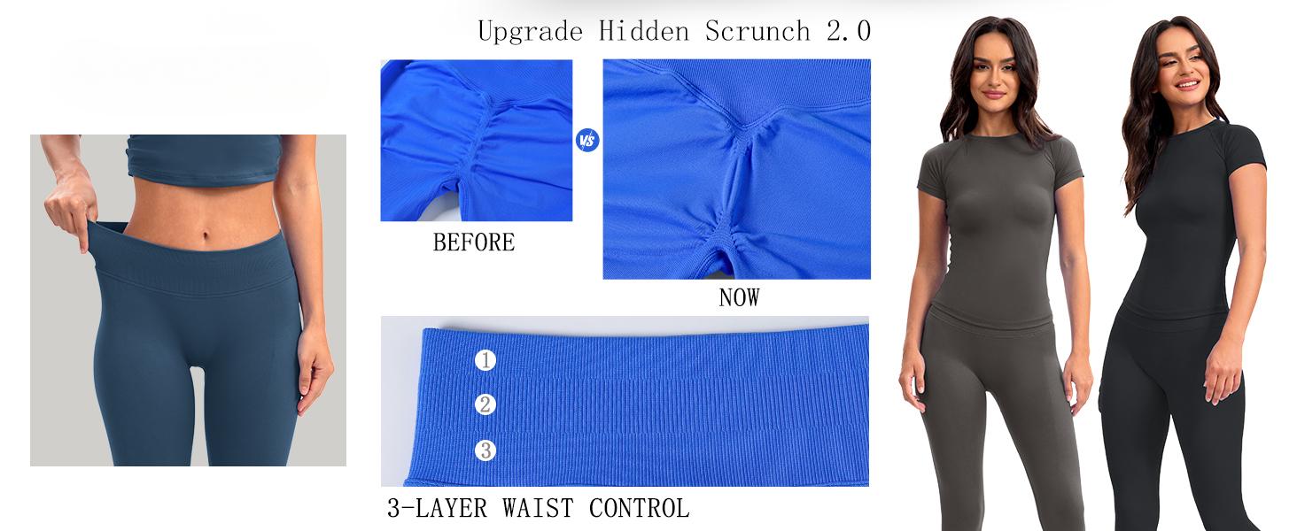 Butt Lifting Leggings for Women Hidden Scrunch Seamless Workout Leggings Mid Low Waist Tummy Control Gym Yoga Pants Butt Lifting Leggings for Women Hidden Scrunch Seamless Workout Leggings Mid Low Waist Tummy Control Gym Yoga Pants