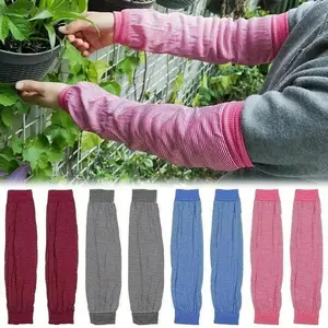 Cool Breathable Knit Fabric Blocks Harmful Sun Rays | 6 Pack Unisex Stretch Extended Arm Sleeves, Lightweight UV Sun Protection Sleeves for Working & Outdoor Activities