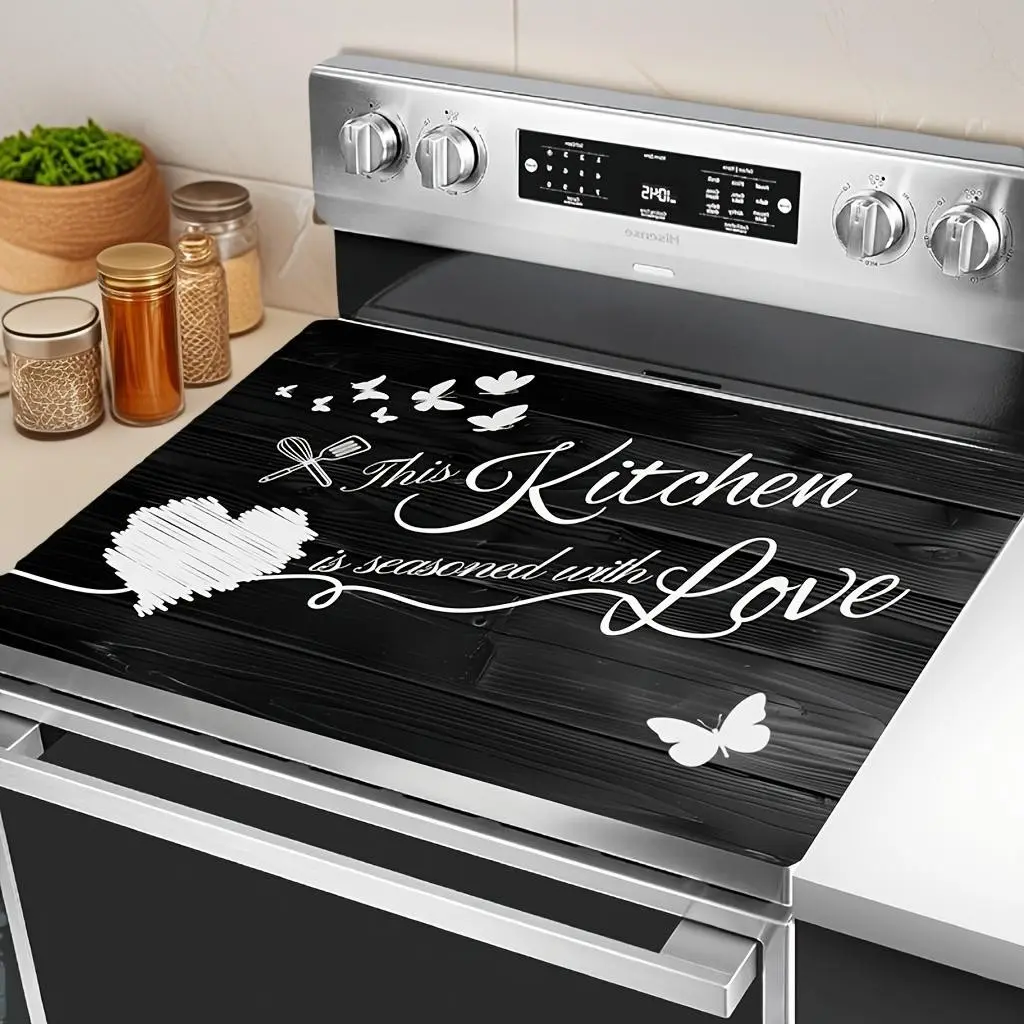 Kitchen Electric Stove Top Protector Pad, Algae Mud Stove Pad, Anti-Scratch Drying Mat, Non-Slip Heat Resistant Surface Pad