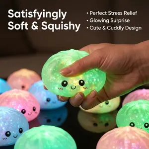 12-Pack Glow-In-The-Dark Squishies, Expressive Big Dumplings, Dumpling Squishy Pack, Blind Box Fidget Toys, Stress Relief, Unboxing Surprises, Kids Gifts, Soft Sensory Squishies