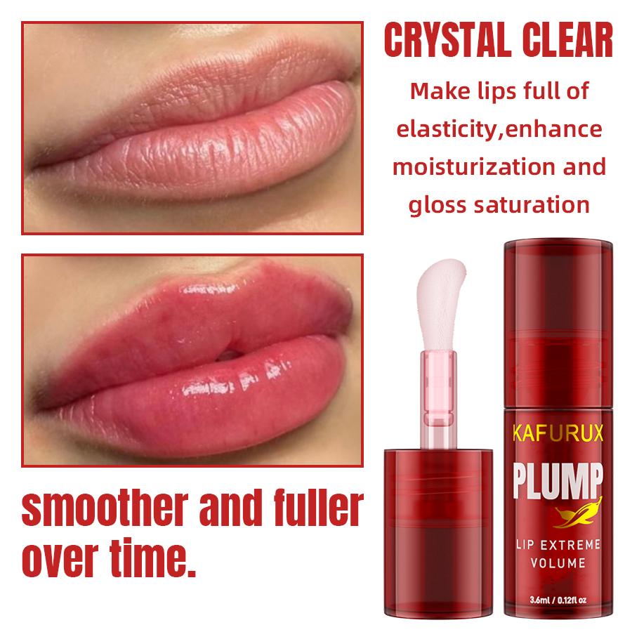 Lip Plumping Gloss Set, Colored Lip Oil and Clear Lip Gloss, Hydrating Lip Plumper, Long-Lasting Shine, Perfect for Makeup Lovers