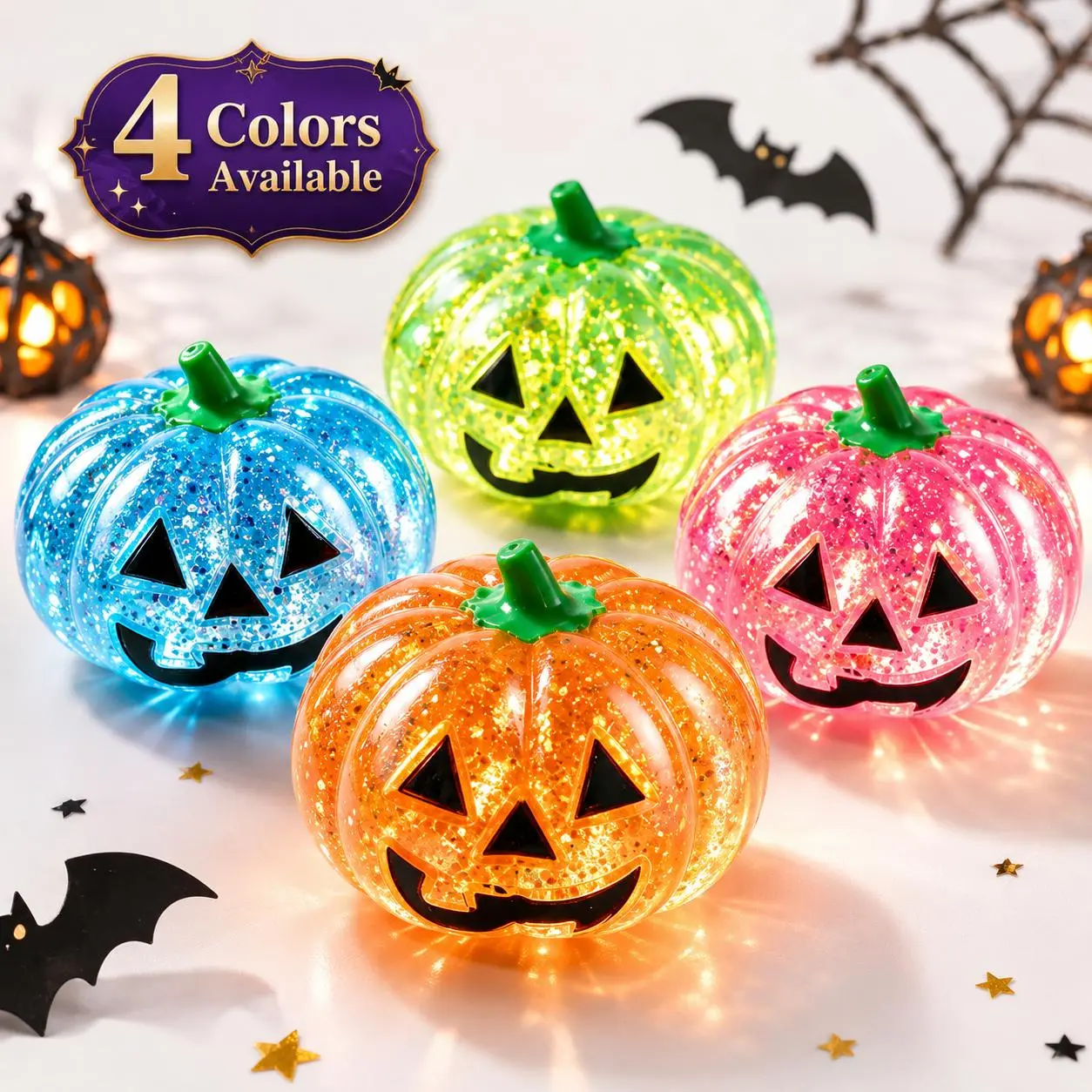 Halloween Festive Unisex Pumpkin Squishy Slow-Rising Sensory Fidget Ball, Soft Squeeze Indoor Recreation Desk Gadget for Relaxation, Party Use