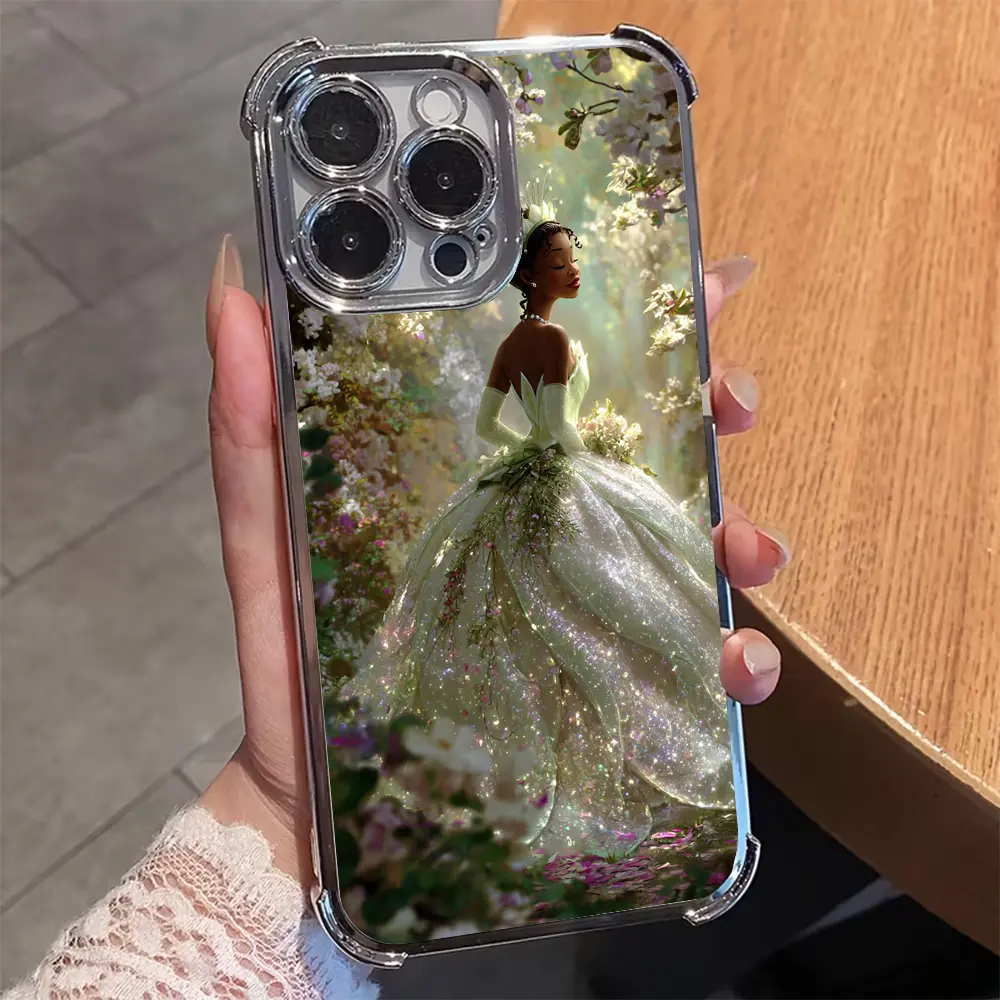 Cartoon Princess Tiana Cute Phone Case Suitable for iPhone 17,16,15,14,13,12,11,Pro,Max,Plus Phone Cover Anti Fall Transparent Soft Back Cover, Shockproof Case, Tiana Themed Case, Uv Printed Design, Princess Lovers, Iphone Users