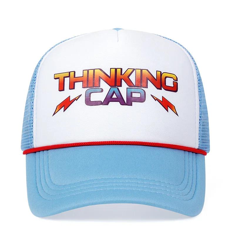 Sports Retro Stranger Hat Cosplay Dustin Baseball Cap Printed Mesh Thinking Hats Unisex Accessories Adjustable Prop Outdoor