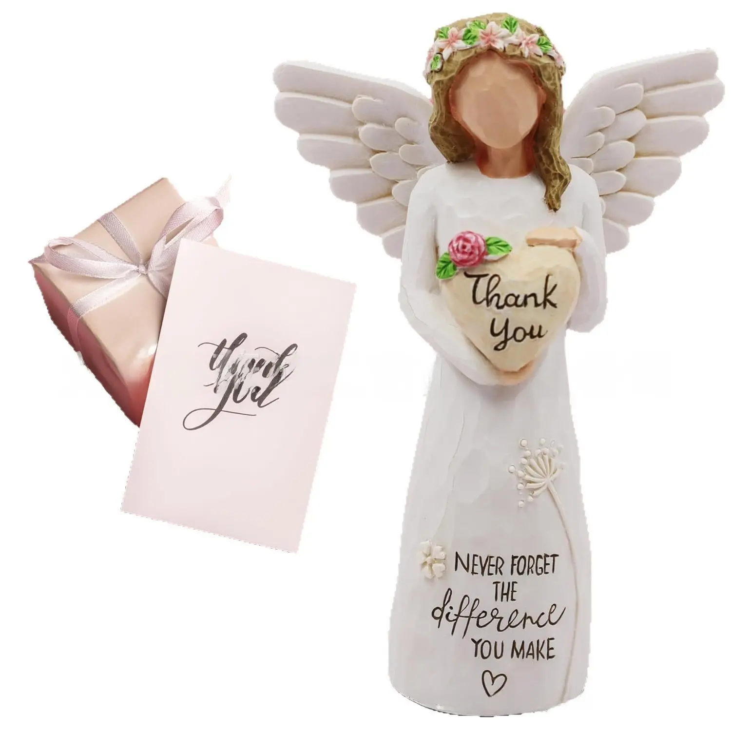 Angel holding a heart