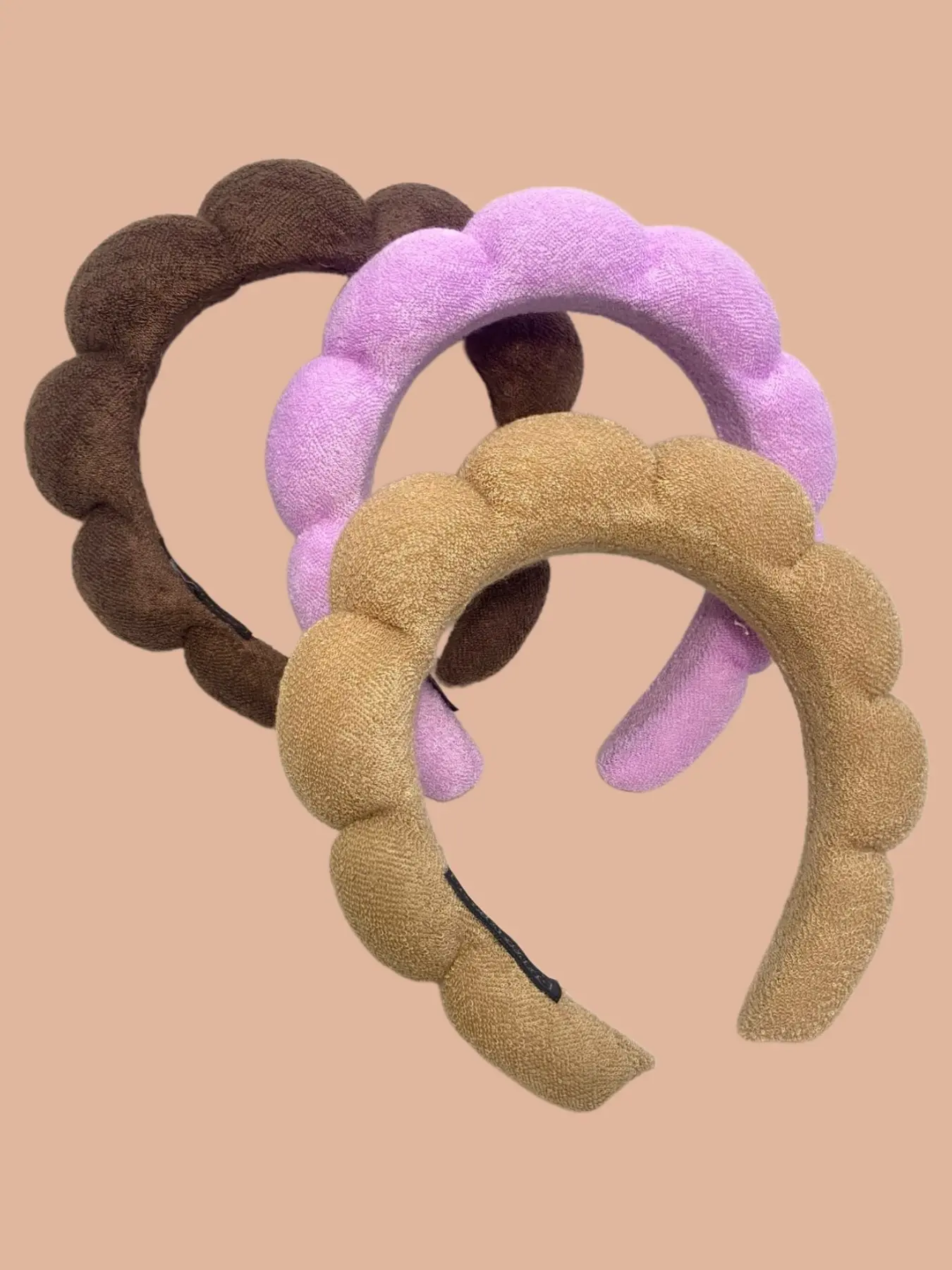 3-Piece Cloud Sponge Headband Set, Face Washing Headband, Women and Girls Hair Accessory, Simple Style for Dense Hair