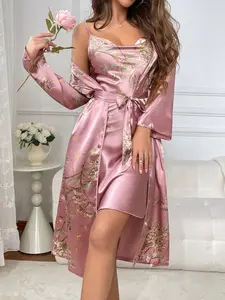 Printed Pajama Set Two-Piece, Relaxed Home Wear, Soft and Skin-Friendly, Cozy Sleepwear for Comfortable Nights