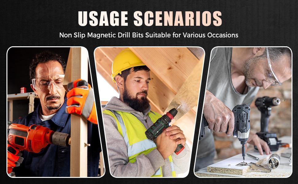 High Magnetic Screwdriver Drill Bit Set, 2025 New Upgraded Anti Slip Strong Magnetic Electric Screwdriver Set Alloy Steel for Impact Driver (6 Pcs)