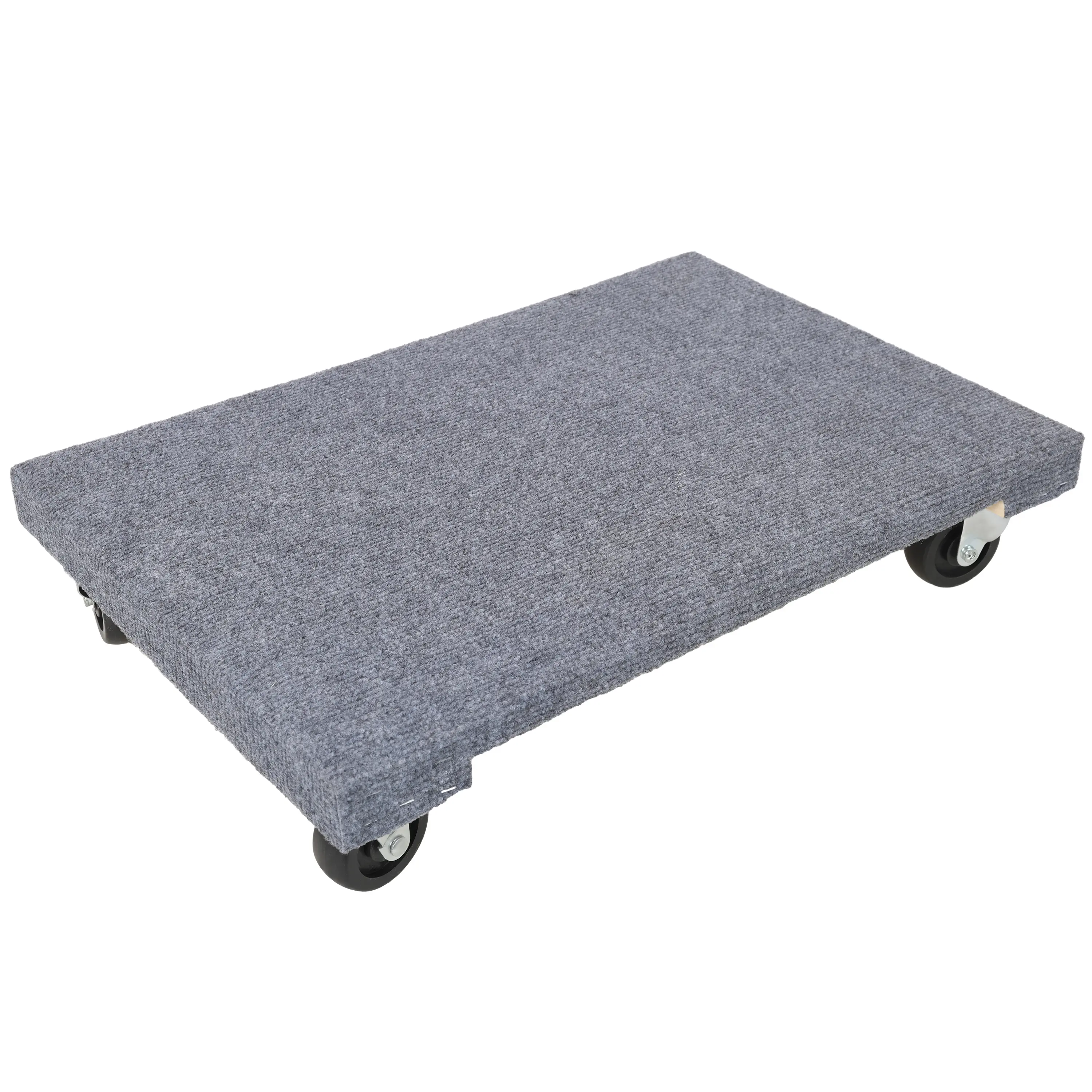 Nokaa Heavy Duty Moving Dolly 24x16 in, 4 PP Swivel Casters, 1000 LBS Load Capacity, Grey Carpet Surface Multi-Purpose Utility Cart for Furniture, Boxes, Heavy Goods Transport, Home Office Moving