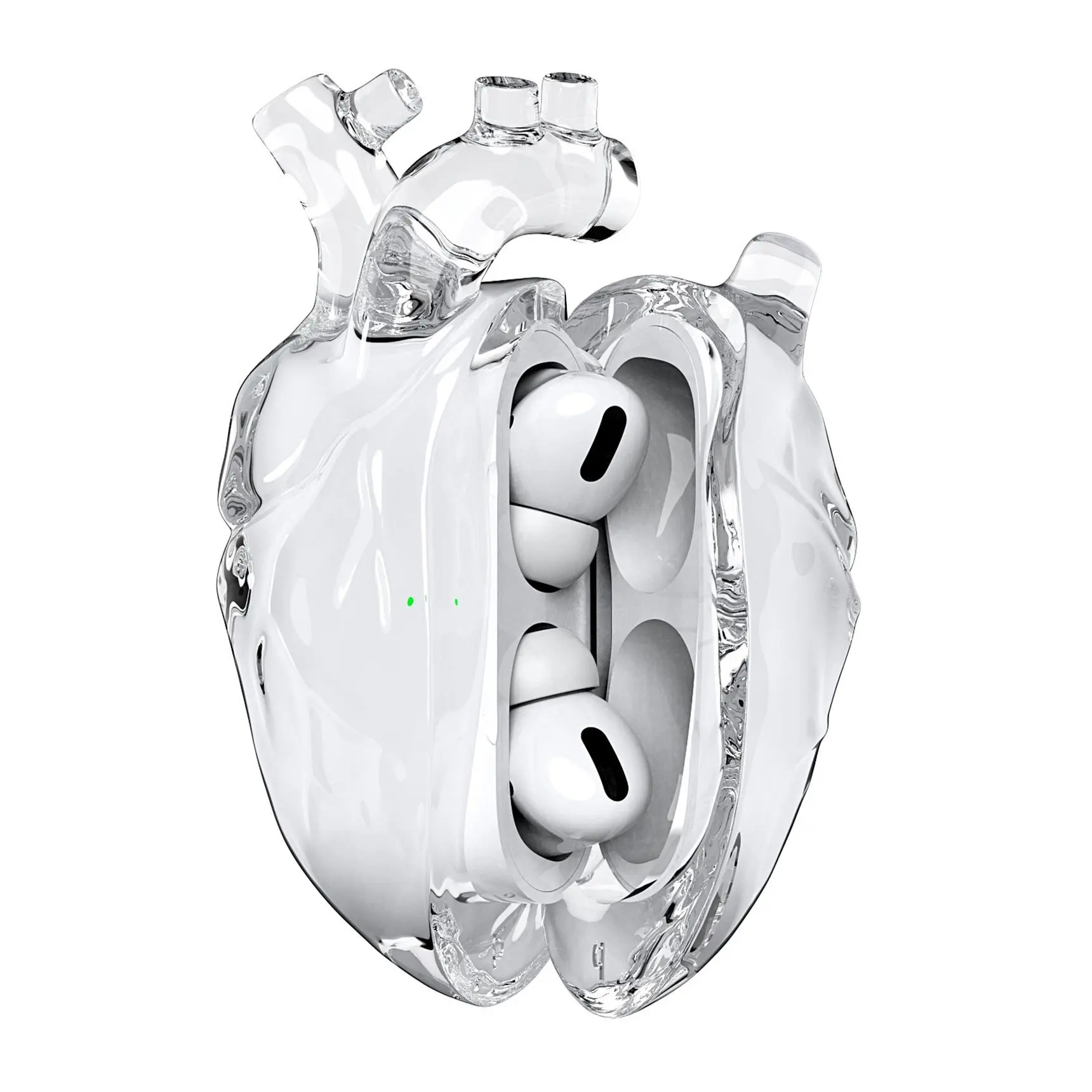 Heart-shaped Apple earphone case, liquid silicone AirPods 3 protective cover, stylish, personalized, high-quality, suitable for gifting