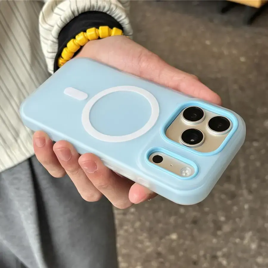 Soft Magnetic Wireless Charging Jelly Color Protective Phone Case - Shockproof Anti-Fall Casing for iPhone 17 Pro Max/17/17 Pro/17 Air/16/15/14/13/12/11 Pro Max, Handheld Cellphone Devices Accessory for Adults, None