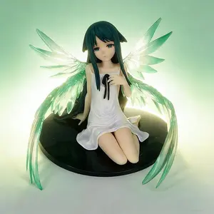 11cm Anime The Song of Saya Figure Model Cute Girl Saya No Uta Figure Sitting Statue PVC Adult Collectible Decor Dolls Toys