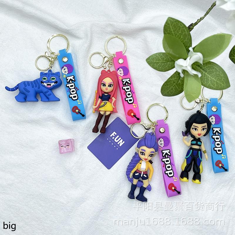 Cross-border kpop witch hunter girl group keychain doll pendant blind box Korean witch hunter group bag small pendant decoration