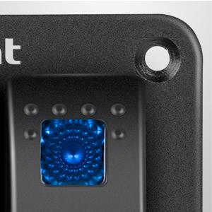 Nilight 3Gang Aluminum 5Pin ON/Off Rocker Switch Panel Blue