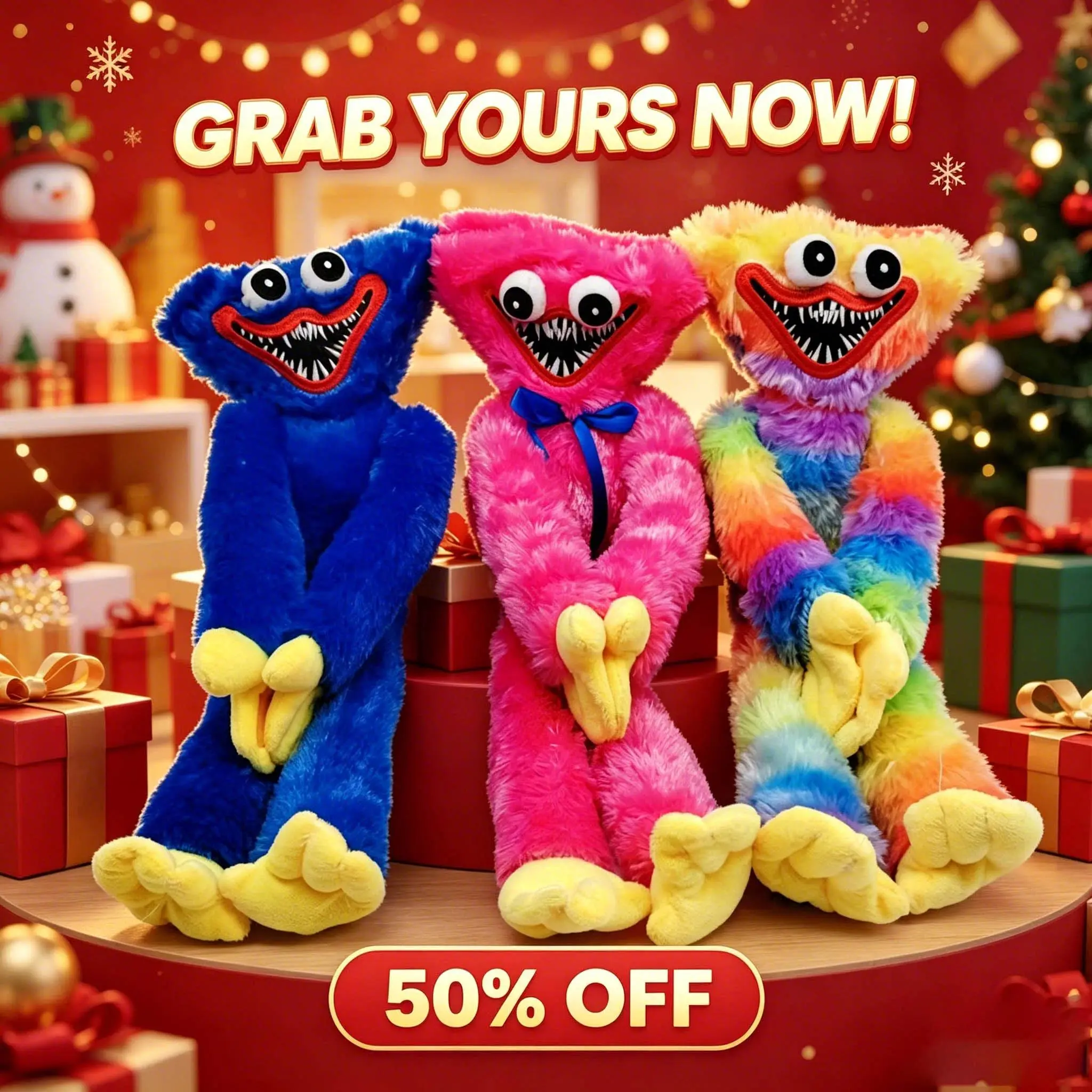 New Poppy Playtime Poppy's Playtime Sausage Monster Plush Toy Doll Children's Doll Toy