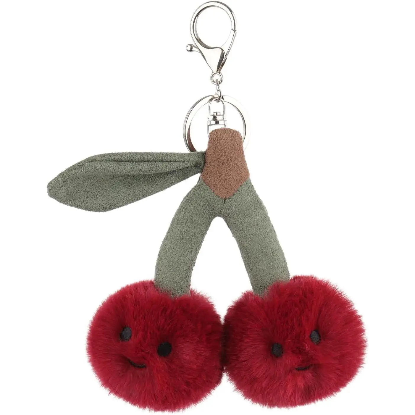 Cherry Food Plushies Keychain Soft Stuffed Plush Toys Red 4''