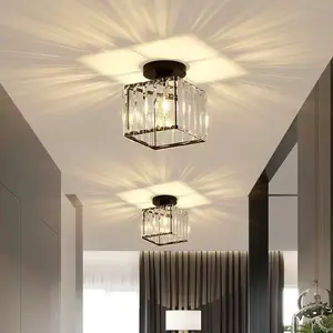 Modern Minimalist Hallway Light, Creative Balcony Lamp, Nordic Crystal Ceiling Light, Entryway Light, Corridor Light, Contemporary Design