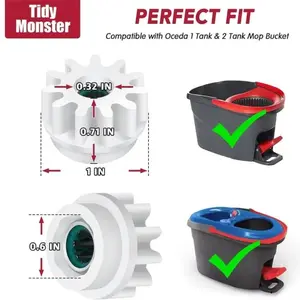 O-Type Cedar Easywring Bucket Pedal Bearing Replacement, Repair Pedal Clutch Gear Sprocket for 90% Rotating Mop Buckets Outdoors