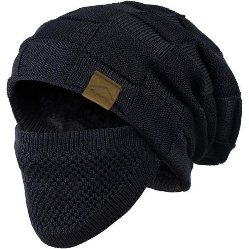 Unisex 2-in-1 Knit Hat & Face Mask Set - Lightweight Warm Windproof, Soft Stretchy Full Coverage, Viral Pick for Skiing Snowboarding Cold Weather Outdoor Gear Unisex 2-in-1 Knit Hat & Face Mask Set - Lightweight Warm Windproof, Soft Stretchy Full Coverage, Viral Pick for Skiing Snowboarding Cold Weather Outdoor Gear