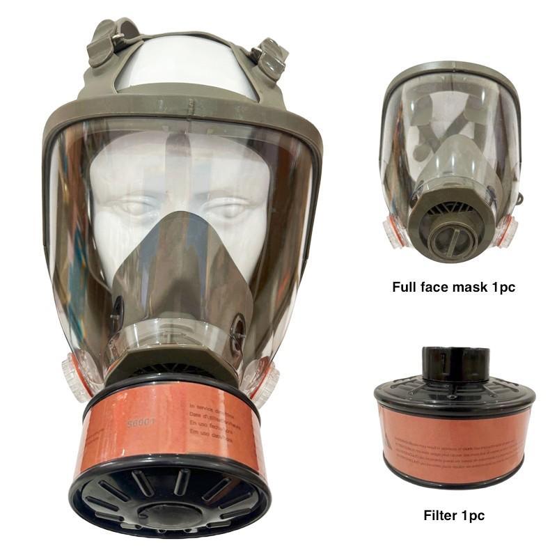 Reusable Anti-Fog Toxic Gas Mask with Filter, Full Face Protection for Painting, Chemicals, DIY, Woodworking, Construction, Sanding, Respirator Mask