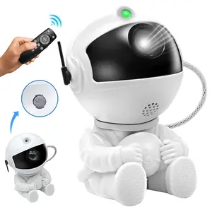 Star Projector Galaxy Night Light, Astronaut Space Projector, Kids Room Decor, LED Lamp with Timer and Remote, for Christmas & Birthdays