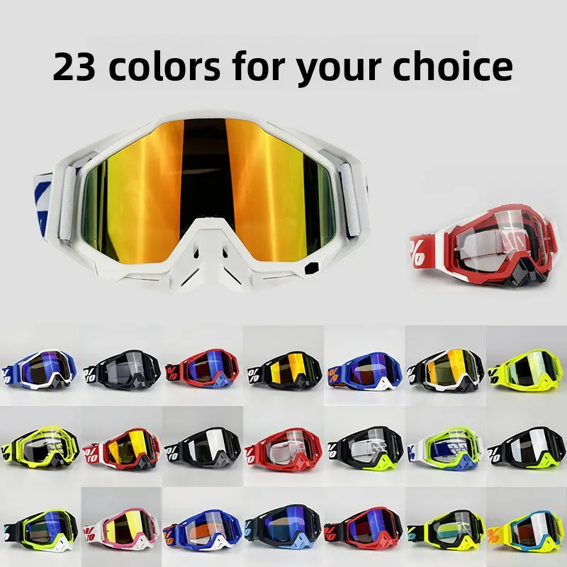 Outdoor Motocross Goggles, Off Road Goggles, Windproof Dustproof UV-Protection Safety Eyewear, Dirtbike Gear, for Dirt Bikes, Motorbikes, MTB, Skiing and Other Sports, Outdoor Riding Goggles, Universal Fit sporty sunglass