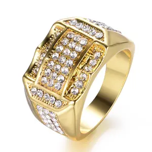 Bestselling Fashion Diamond-Embedded Men's Ring for Hand Accessories