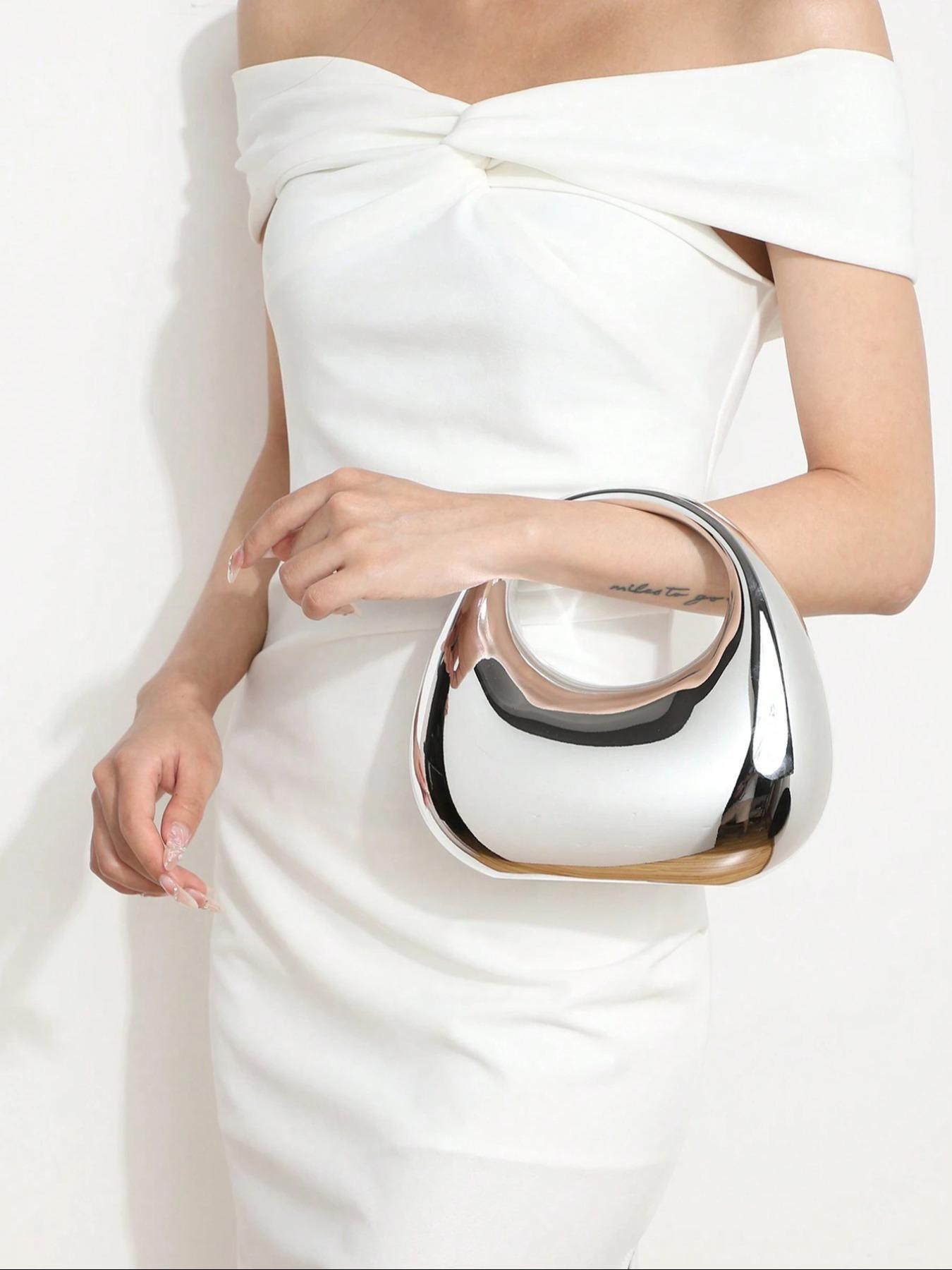 Women's Fashionable Acrylic Shell Design Crossbody Bag, Casual Versatile Shoulder Bag for Daily Used, Trendy All-match Commuter Bag, Casual Handbag Satchel, Fashionable Bling Bag