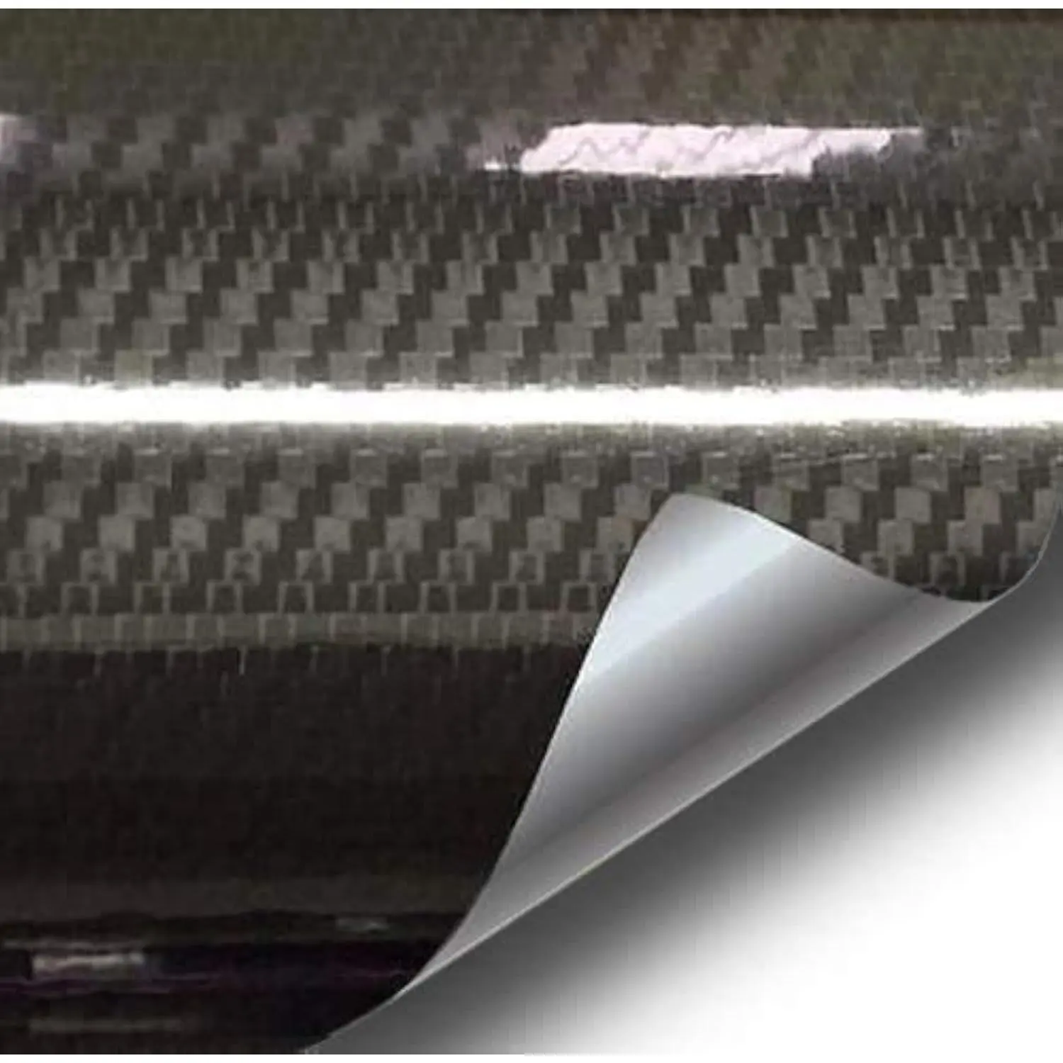 Epoxy High Gloss Black Carbon Vinyl Automotive Wrap Film DIY Easy to Install No Mess (2ft x 5ft)