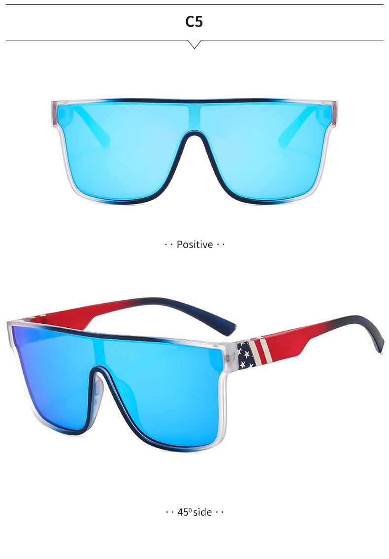 Sunglasses for men and women, true film one-piece sunglasses, outdoor cycling and fishing sunglasses, UV protection