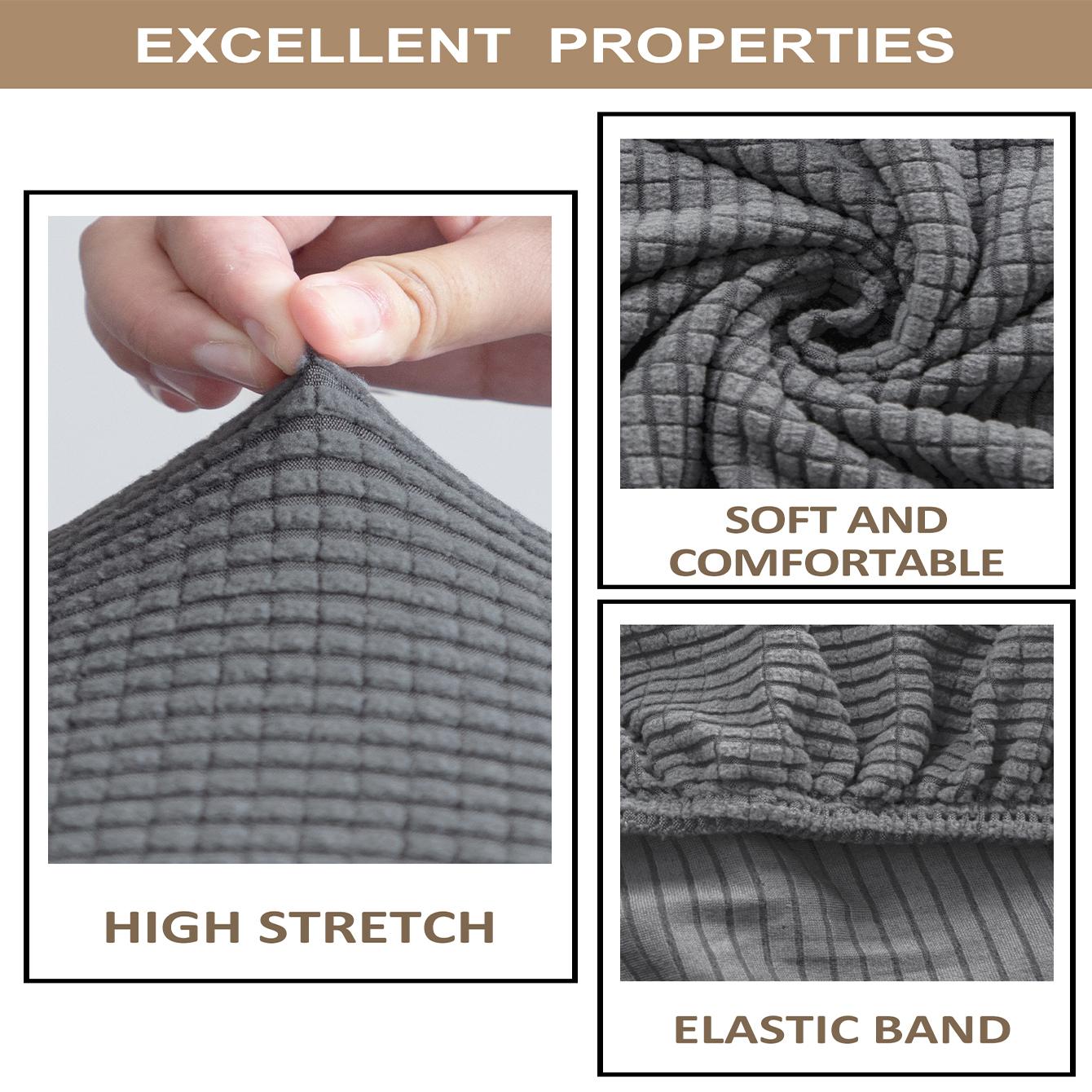 Solid Color Car Front Seat Cover & Headrest Cover, Dustproof Elastic Car Seat Protector, Universal Interior Seat Cover for Car & SUV