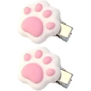 1pc/2pcs Cat Paw Shape Hair Clip Photography Hairpin  Woman Girls Look Bangs Taking Photo