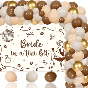 1Set A Bride in a Tiny Bit Balloon Arch Kit Espresso Martini Themed Bachelorette Party Decor a Bride in a Tini Bit Backdrop Coffee Martini Balloon Garland Arch for Wedding Engagement Bachelorette Party