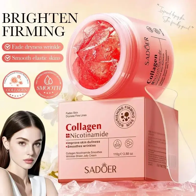 Korean Collagen Deep Hydration jelly cream 110ml, Youthful Skin, Plant-Based Skincare, Hydrating Cream, Deep Moisturizing Repair, Plumpy and Glow Skin, Skin Energy, Facial Care, Moisturizers