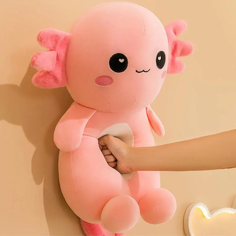 [Axolotl Plush Pillow] Axolotl Plush Cute Pink Axolotl Stuffed Animal Kawaii Soft Plush Pillow Axolotl Home Decoration Gift