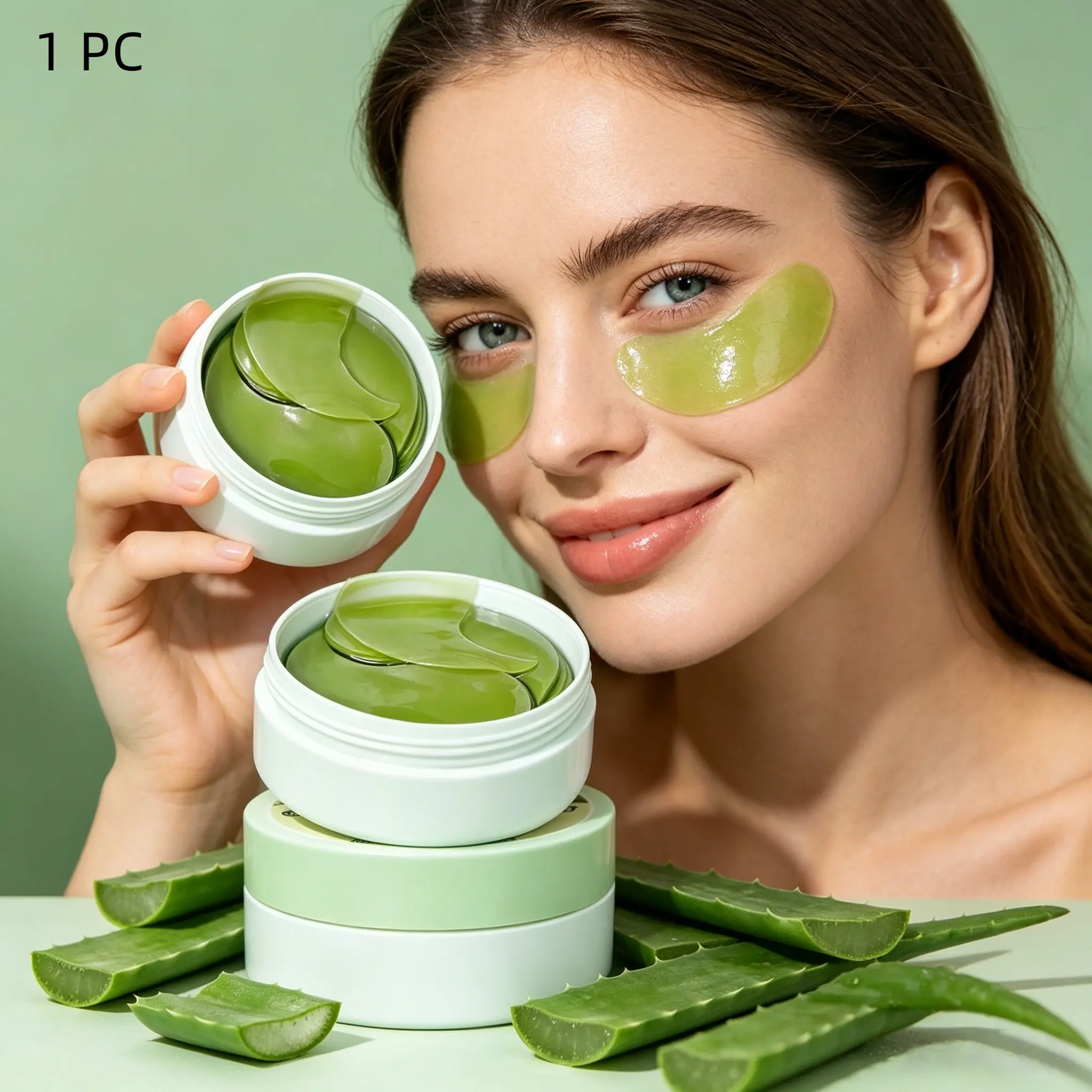 Aloe Vera Collagen Eye Masks, Under eye patches, Eye Treatment Mask with essence for hydration and firming. Helps with Anti Dark Circle, puffiness, fine lines. Hydrating Eye Treatments Suitable for all skin types