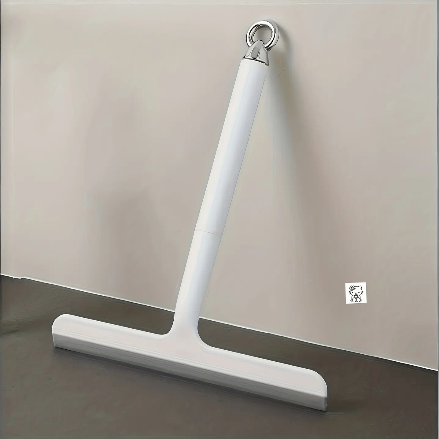 Glass Surface Cleaner, Durable Plastic with Scraper Blade, Comfortable Handle, Easy Cleaning, Bathroom Shower Kitchen Mirror Tile Cleaner, Hanging Hook Included