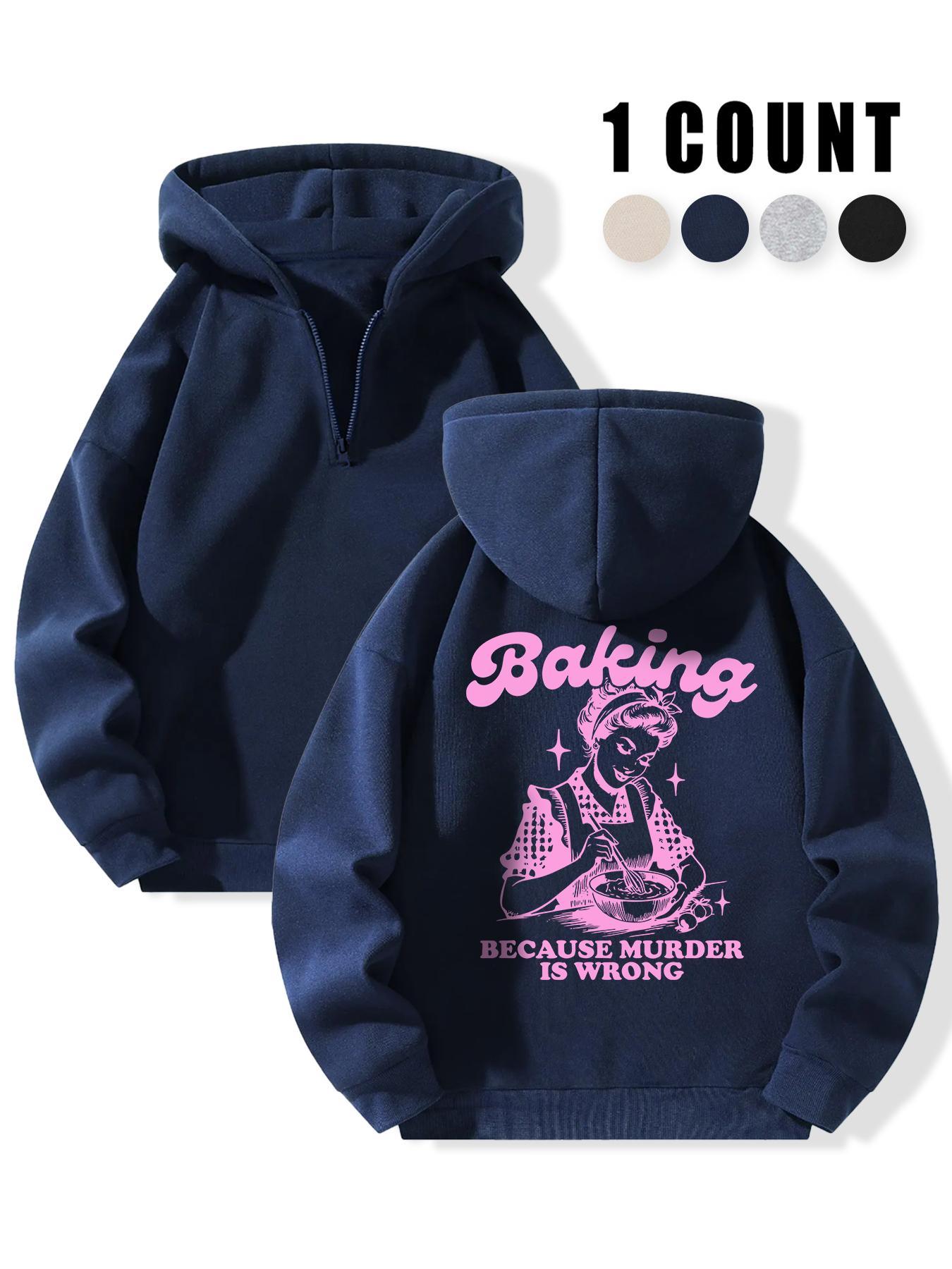 Women's Letter Print Drop Shoulder Hoodie, Fashion Casual Hooded Sweatshirt for Daily Holiday Outdoor Wear, Women Clothing for Fall & Winter, Casual Streetwear Sweatshirt