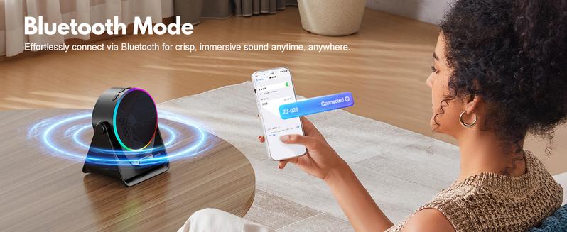 Ships the same day! 6-in-1 wireless sensor Bluetooth speaker with wireless microphone, phone and tablet stand, 8-color RGB wave light, portable karaoke stand. A perfect gift for friends and family. TikTokShopHolidayHaul  set  men