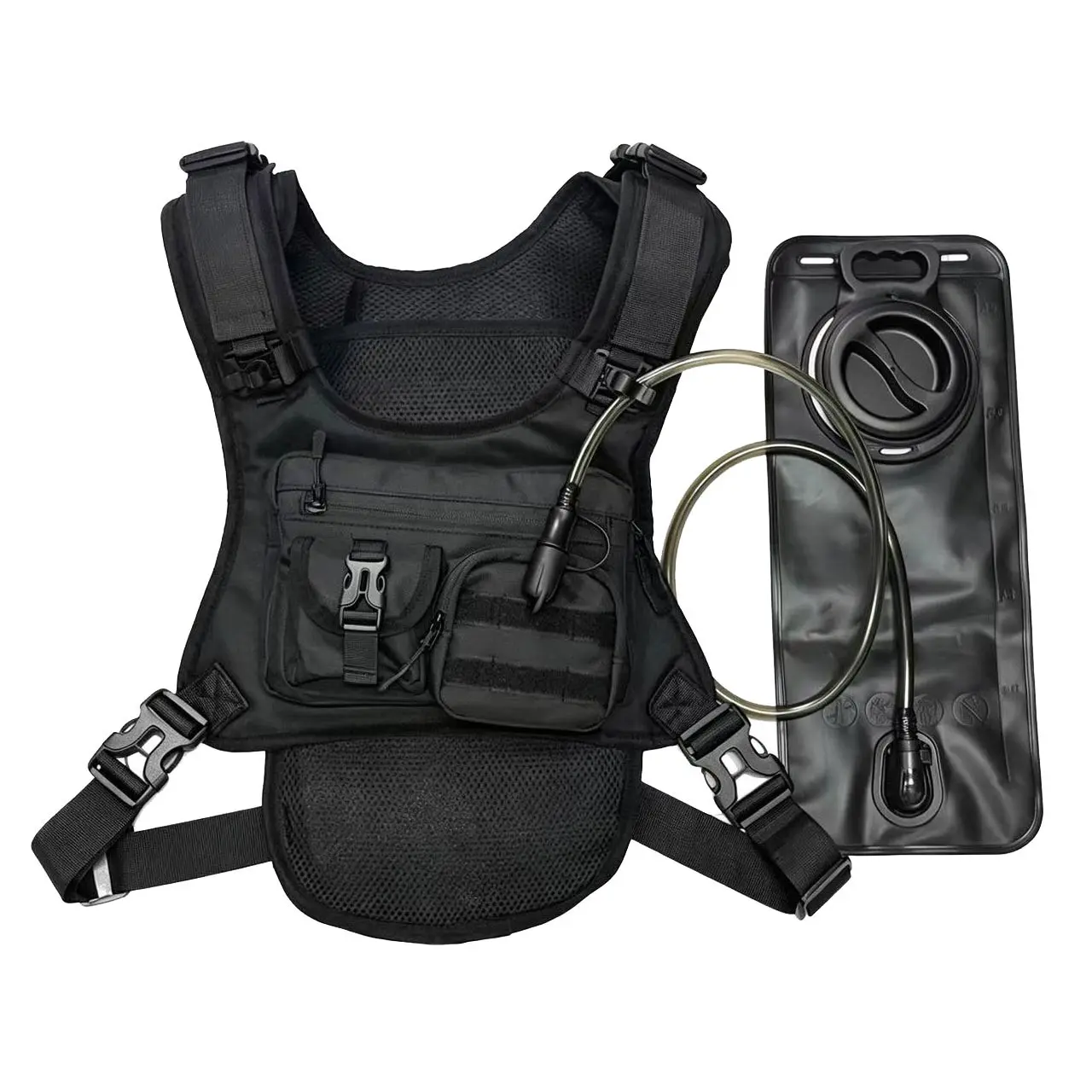Running Vest with 2.5L Water Bladder, Hydration Backpack for Men and Women, Ideal for Outdoor Activities and Sports