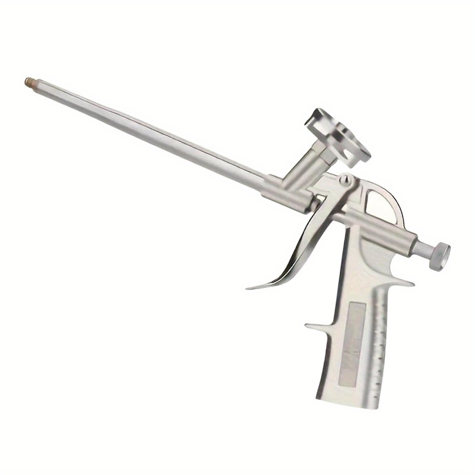 1pc Professional Foam Bottle Sealant Gun - All-Golden Metal, Easy-Clean Design with Glue Release Switch, Smooth Foam Dispensing for AC Units, Doors, Windows - No Need to Wash, No Cleaning Out Glue Stability