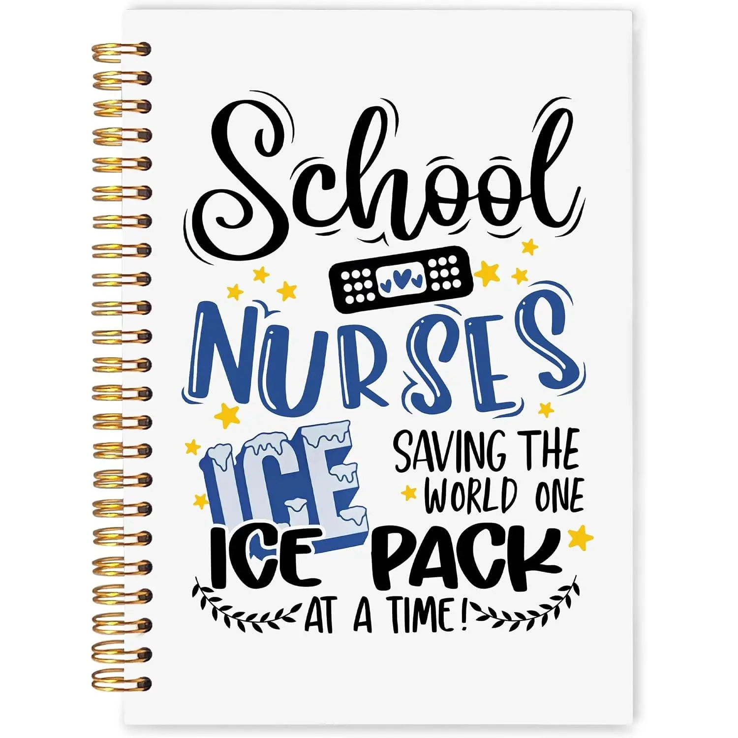 Funny School Nurse Notebook Journal 5.5x8.3,   Graduation Gifts Journaling, Nurse Appreciation Gifts Notebooks for Note Taking, Funny  Spiral Journal