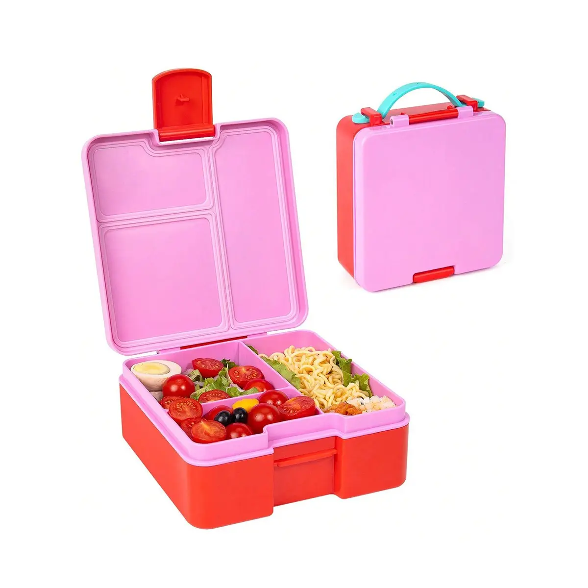 1-Piece Salad Lunch Box, Sealed Fruit Container, Large Capacity Bento Box with Dividers, Ideal for Work, School, Kitchen, Restaurant Food Storage