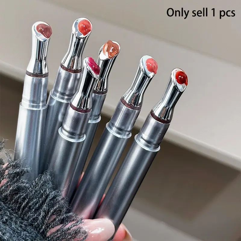 Glass Mirror Finish Moisturizing Glossy Lip Gloss, Hydrating Lip Color for Daily Use, Easy to Apply Clear Lip Balm, Portable and Convenient